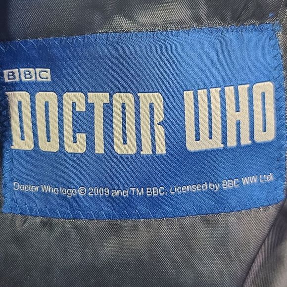 Doctor Who Tardis Jacket, Charcoal Grey, Men's 40R - Picture 6 of 12